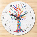 Buscar colores brillantes relojes de pared Para ella