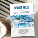 Buscar fiesta de verano invitaciones Acuarela