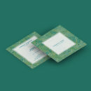 Buscar hojas tarjetas de visita Verde