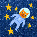 Buscar gato de la galaxia cojines Para niños