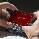 Buscar borde rojo tarjetas de visita Elegante