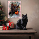 Buscar gato del navidad posters Lindo