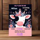 Buscar pink cow invitaciones Animal de granja