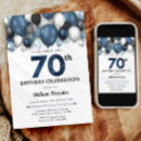 Buscar años 70 invitaciones Negro