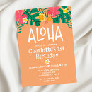 Buscar hawaiano invitaciones de cumpleaños Flores