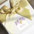 Buscar floral violeta pegatinas Prometida