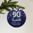 Buscar 90 años adornos Para ella