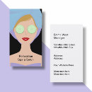 Buscar masaje facial tarjetas de visita Elegante