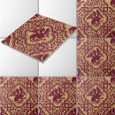 Buscar dragones azulejos Vintage