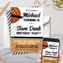 Buscar slam dunk invitaciones Al baloncesto