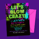 Buscar glow invitaciones Neón