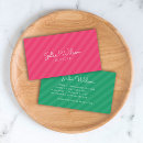 Buscar rosa y verde tarjetas de visita Para todos