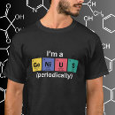 Buscar química símbolos camisetas Divertido