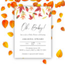 Buscar hojas de otoño invitaciones Elegante
