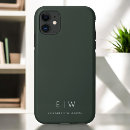 Buscar verde oscuro iphone fundas Monograma