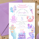 Buscar sirenita invitaciones Chica