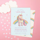 Buscar rainbow unicorn invitaciones Chica