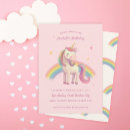 Buscar rainbow unicorn invitaciones Chica