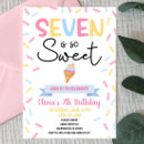 Buscar siete invitaciones Helado