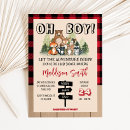 Buscar lumberjack invitaciones Franja