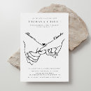 Buscar casual boda invitaciones Blanco y negro