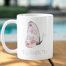 Buscar mariposa artística tazas Para ella