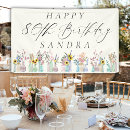 Buscar cumpleaños 80 lonas Floral