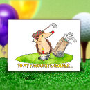 Buscar dibujo animado del golf tarjetas Golfista