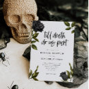 Buscar gótico invitaciones Blanco y negro