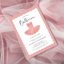 Buscar pink tutu invitaciones Bailarina