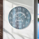 Buscar madera azul relojes de pared Casa de playa