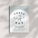 Buscar dinosaur birthday invitaciones Tres rex