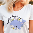 Buscar ballena linda camisetas Para ella