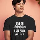 Buscar mariscos camisetas Divertido