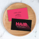 Buscar cabello estilo tarjetas de visita Negro