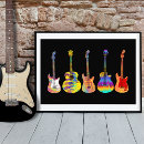Buscar guitarra colorida posters Guitarrista