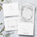 Buscar francés elegante invitaciones Para ellos