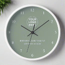 Buscar marco verde relojes de pared Logotipo