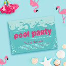 Buscar agua de la piscina invitaciones Fiesta de grupo