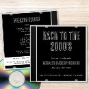 Buscar cubiertos invitaciones Blanco y negro