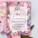Buscar 50th birthday invitaciones Rosa
