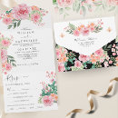 Buscar rosado blanco negro boda invitaciones Botánico