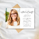 Buscar fiesta de retiro invitaciones Blanco y negro