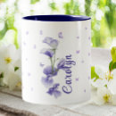 Buscar flor violeta tazas Cumpleaños