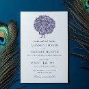 Buscar del pavo real boda invitaciones Vintage