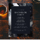 Buscar bachelor invitaciones Blanco y negro