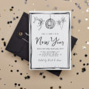 Buscar nye invitaciones Blanco y negro