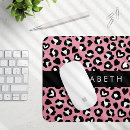 Buscar leopardo rosa alfombrillas de raton Monograma