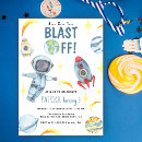 Buscar astronauta invitaciones Despegue