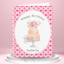 Buscar pastel de capas tarjetas Acuarela